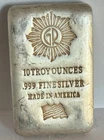 G & R 10 oz .999 fine silver bar