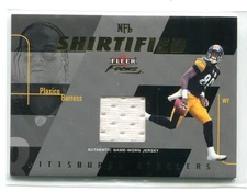 2003 Fleer Focus Plaxico Burress NFL Shirtified GU Jersey Relic 072/175 Steelers