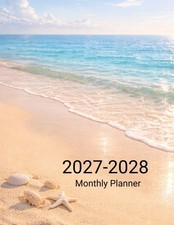 2027-2028 Monthly Planner: 2 Years Calendar January 2027 To December 2028  Beac