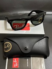 Ray-Ban RB2140 901 50-22 Wayfarer Green Lenses Unisex Classic Sunglasses - Black