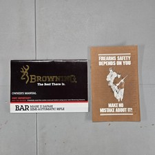 Browning Bar Mark Ii Safari Semi-automatic Rifle Owners Manual W Safety Book