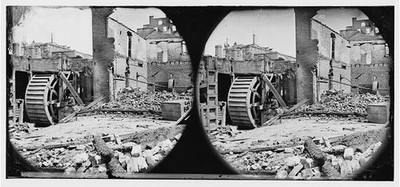 Photo:[Richmond, Va. Ruins of paper mill with water-wheel]