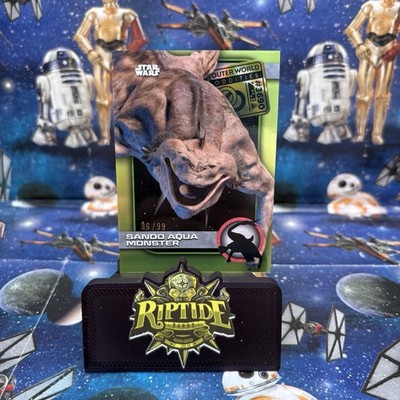 Star Wars Topps Chrome 2025 Sando Aqua Monster Outerworld Oddities Green /99