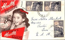 GOLDPATH: New Zealand cover 1950 to USA special cancel CV916_P19