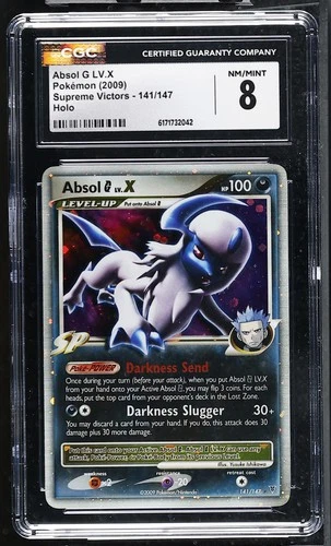 CGC 8 Absol G LV.X 141/147 Supreme Victors Holo Pokemon Card