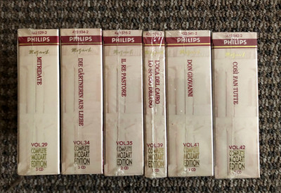 NEW, SHRINK WRAP: Lot of 6 opera  boxed sets from Philips' famed  Mozart series