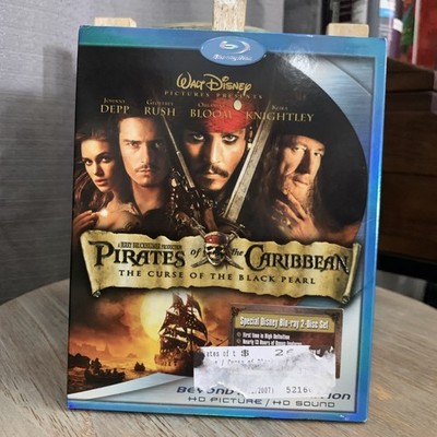 PIRATES OF THE CARIBBEAN Curse of the Black Pearl DVD + BLU-RAY 2 disc Slipcover