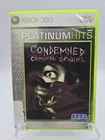 Condemned Criminal Origins (Microsoft Xbox 360, 2005) FAST SHIP