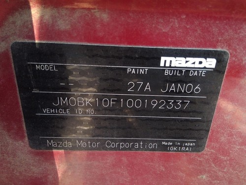 MAZDA 3 ALTERNATOR PETROL, 2.0, BK, 296001 KMS, 07/2006-04/2009 - Picture 12 of 12