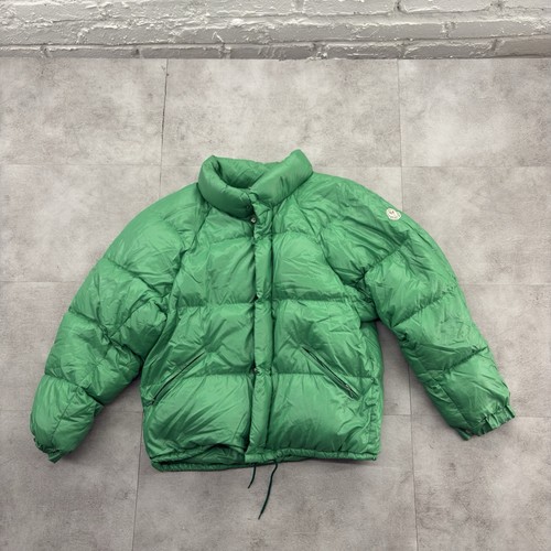 Moncler, Vintage Moncler Down Jacket Green Size 2 Made in France 90s