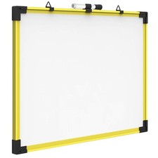 Quartet Industrial Magnetic Dry Erase Board 3' x 2' - Yellow Frame