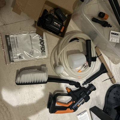 #ad WORX WG629 20V Cordless Hydroshot Portable Power Cleaner W BATTERY amp; CHARGER $62.50