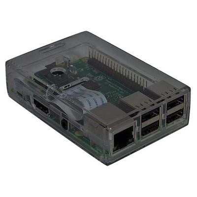 Raspberry Pi 3, 2,  Retro Pi and B+ Case Kit, Transparent Smoked Finish