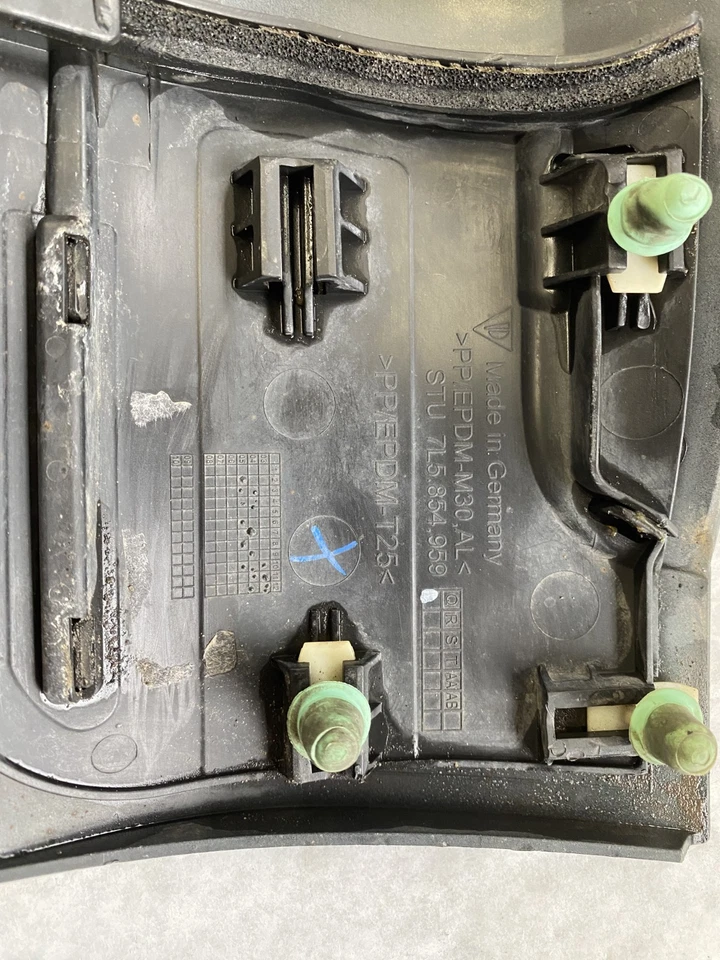 Cubierta de embellecedor inferior izquierda para guardabarros Porsche Cayenne T50719 2003-2010 LH 7L5854959 OEM Foto 4 de 4