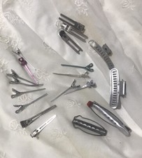 1940s 50s Hair Rollers Clips Metal Vintage Lot Beauty Salon