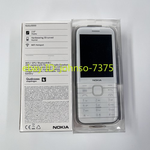 Unlocked Nokia 8000 4G LTE Dual SIM Wifi 4GB 2MP GPS Bluetooth Cellphone - Afbeelding 17 van 23