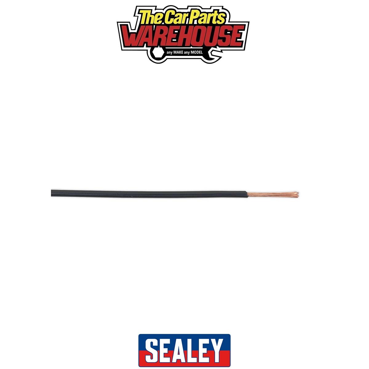 Sealey AC3220BK Thin Wall Automotive Cable Single 1mm² 32/0.20mm 50m - Black
