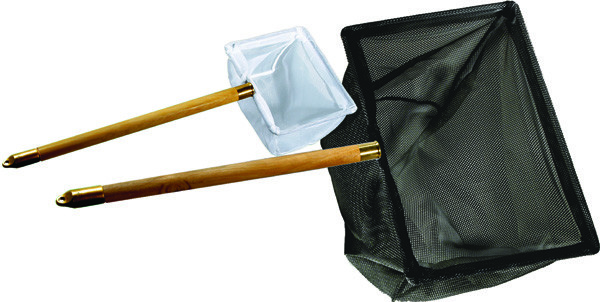 8" Professional Wood Handle Aquarium Fish Net Stainless Steel Wiring 12"  Handle | eBay