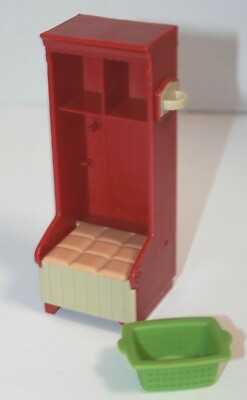 Fisher Price Loving Family Dollhouse Hall Storage Seat & Basket