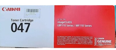 Genuine OEM Canon 047 Black Toner Cartridge LBP110/MF110 - New Sealed