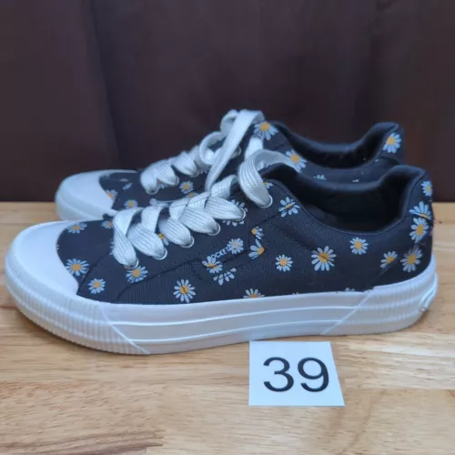 011325 Rocket Dog Shoes Womens 7.5 Daisy Print Sneakers 