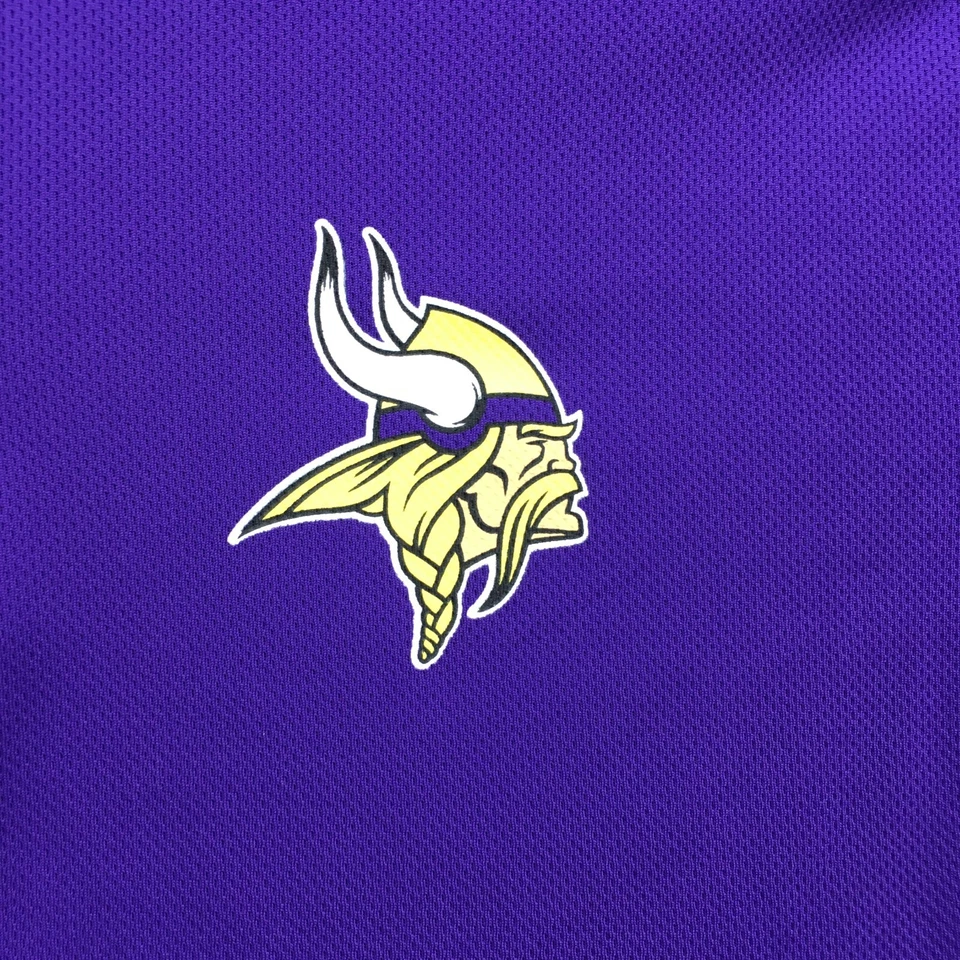 Ropa de equipo NFL Minnesota Viking Sudadera para hombre S púrpura cuello falso cuarto cremallera Foto 4 de 4