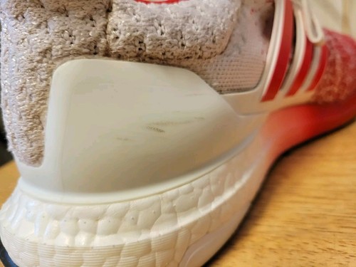 Adidas UltraBoost 4.0 DNA Men's Running Shoes White/Red Sneakers GZ7085 Size 11 - Picture 6 of 7
