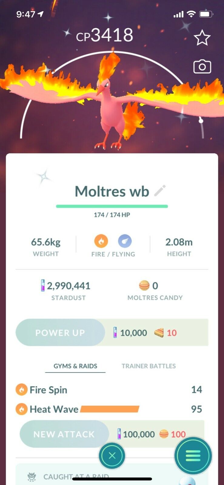 Shiny Moltres - Pokemon Go