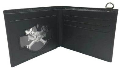 Harley-Davidson GENUINE Men's Distressed LEATHER Black Leather