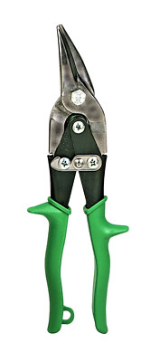 STANLEY Aviation Snips 9 3/4 Inch Cut Straight Right Green USA 14-544