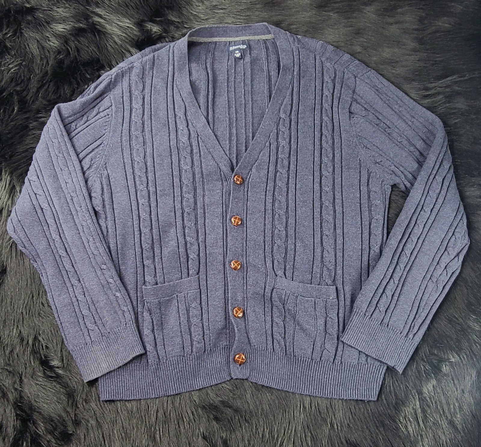 Mens Sweater Corduroy St Johns Bay 