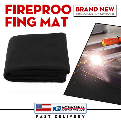 40'' x 40'' Fireproof Fireplace Hearth Rug Flame Resistant Protection Carpet Pad