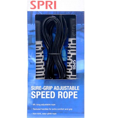 SPRI Sure-Grip SPEED JUMP ROPE Textured ADJUSTABLE 9-Ft. ~ New in Box ...