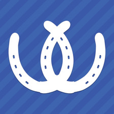 Double Horseshoes Vinyl Decal Sticker