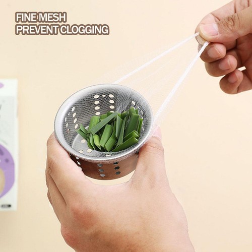 100pcs Kitchen Sink Vegetable Washing Basin Sink Drain Filter Screen Toile HOT - Picture 6 of 11