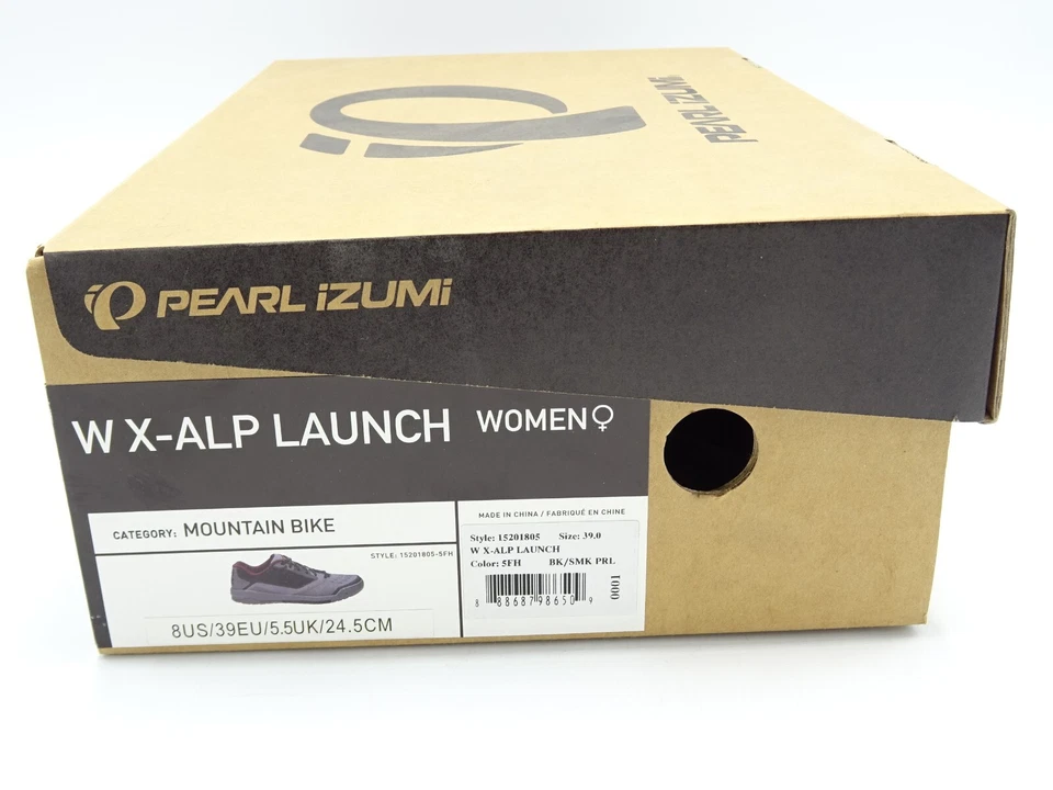Pearl Izumi X-Alp Launch Womens Flat MTB Shoe - Blk/Smk Pearl - Size 39 - S2-47 - Image 4 of 4