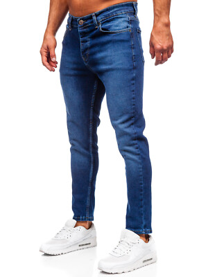 Jeans Denim Freizeithose Hose Clubwear Party Classic Motiv Herren BOLF Casual