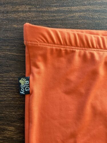 BIG BOY Brazil Herren XL Stretch Badeshort neon orange gestreift Bär - Bild 2 von 8
