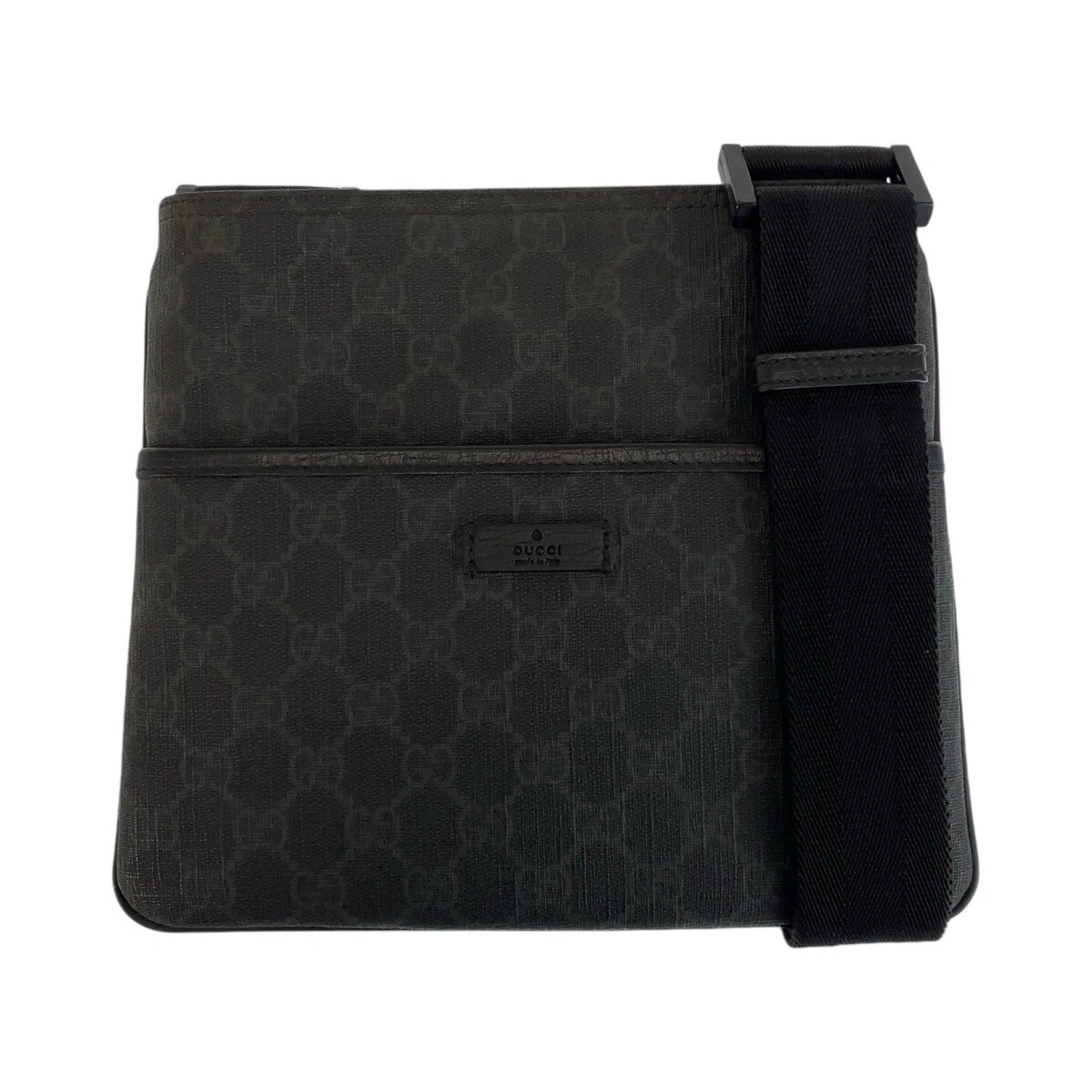 GUCCI 162905 Sac à bandoulière diagonale unisexe noir noir GG Supreme Canvas GG