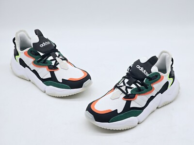 Adidas mens shoes Nirtocgarge green white orange size 8 Shoes | Adidas Neo Nitrocharge Whtblkgrn Volt Orange Running  main image 3
