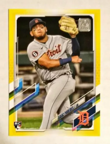 Isaac Paredes 2021 Topps RC #65 Detroit Tigers Astros Walgreens Yellow z14