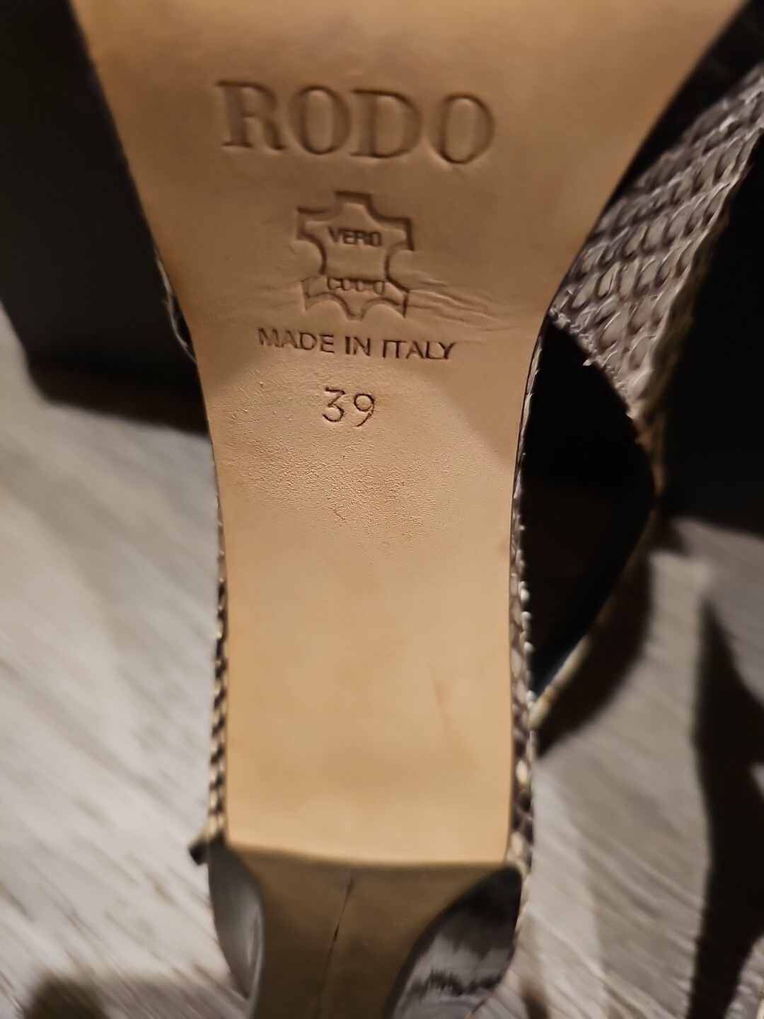 Rodo Authentic Python Womens High Heel Shoes US 8… - image 7