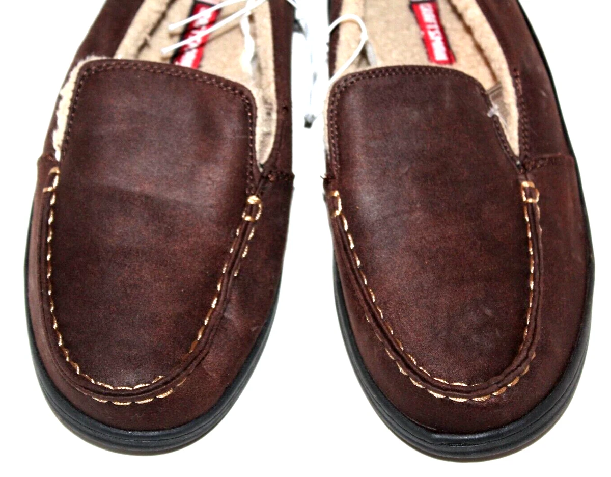 Craftsman men's tan hotsell suede moccasin slipper