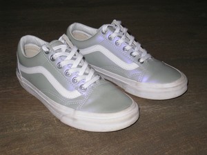 vans iridescent gray