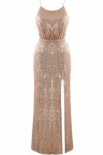 Gold Sequined Ball Gown