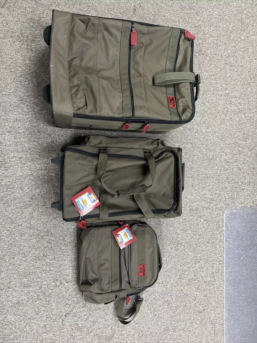 Route 66 Travel Luggage set Kmart Green OD Green Style travel