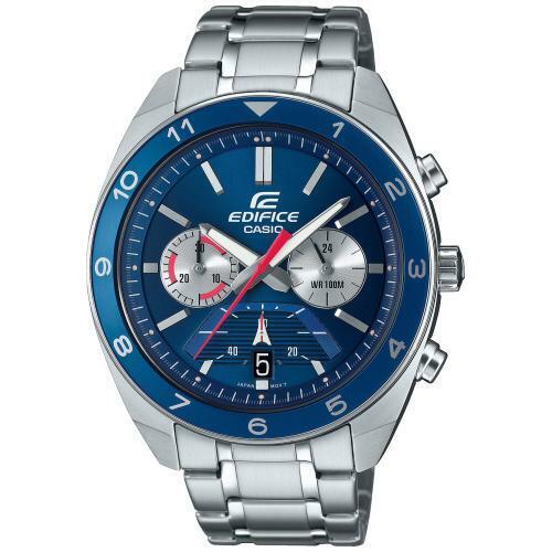 Casio EDIFICE Neo-Display Safety Catch Stainless Steel Case and EFV-590D-2A