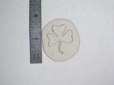 vtg 1960s 70s Tattoo Flash acetate Stencil Single Clover LUK