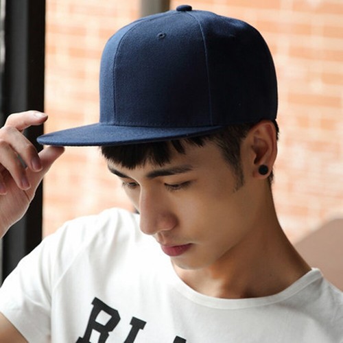 Adjustable Men Peak Plain Flat Hip Hop Unisex Snapback Classic Baseball Hat Cap - Picture 11 of 16