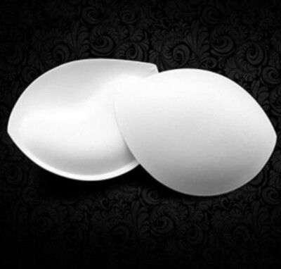 Lot of 2 Allary Push Up Bra Pads Inserts Enhancers A/B White Full Size Set
